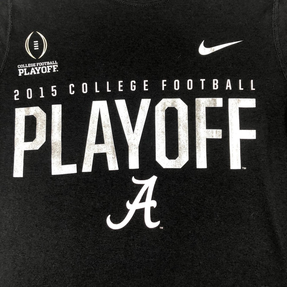 Nike Shirt Men's Small Black Gray White Alabama 2015 College Football Dri-Fit - Picture 3 of 12